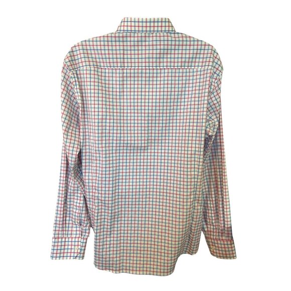 Egara Mens XXL Slim Fit Stretch Non Iron Checkered Shirt  Slim‑Fit Corpcore - Picture 2 of 6